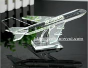 水晶飞机模型 zy-009